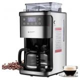 $312 Homtone 10-Cup Coffee Maker with Burr Grinder