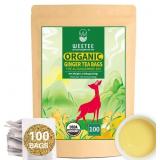 WT WEETEE Organic Ginger Tea Bags, 100% Pure Ginge