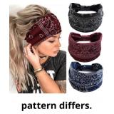 Headbands for Women Ladies Wide Hair Band Boho Flo