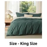Bedsure Duvet Cover King Size - Soft Double Brushe