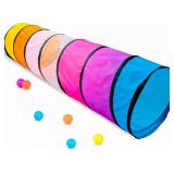 Kids Play Tunnel Tent for Toddlers, Colorful Pop U