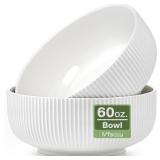 Mfacoy 2 Pack Salad Bowl, 8 inch 60 oz Large Servi