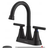 Bathroom Faucets for Sink 3 Hole, Hurran 4 inch Ma