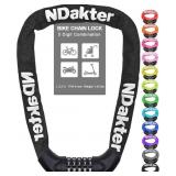 NDakter Bike Chain Lock, 5-Digit Combination Anti-