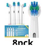 8 Pack Replacement Toothbrush Head Compatible with