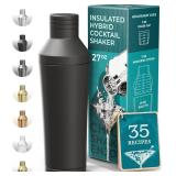 Insulated Cocktail Shaker Set | Double Wall Stainl