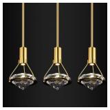 $378 Modern Crystal Pendant Light,LED Crystal Hang