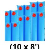 6 Packs 10 Ft Double Chamber Pool Water Bags Heavy