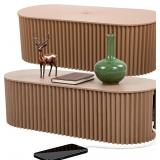 2 Pcs Large Cable Management Box, Plastic Cord Org