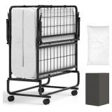 $300 Giantex Twin Folding Bed with 5 Inch Mattress