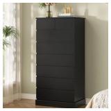 $380 Bedroom Tall Dresser With 8 Drawers, 59.6 Inc