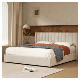 $460 Jeilyn Upholstered Platform Drawer Storage Be