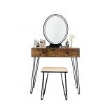 $445 Costway Vanity Makeup Dressing Table W/ 3 Lig