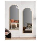 48'x14' Gold Arched Full Length Mirror - Shatter-P