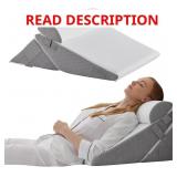 Bedluxe Wedge Pillow Headboard, 3PCS Orthopedic Be