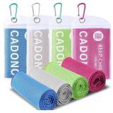 CADONO 4 Pack Cooling Towel (40'x12'), Soft Breath