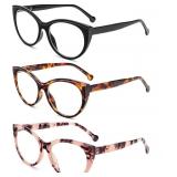 MMOWW Reading Glasses For Women 3 Packs Fashion Ca