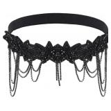 AHANDMAKER 1920s Flapper Headpiece Roaring, Cloth
