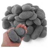 3 inch 8 lbs Natural Mexican Beach Pebbles, Large
