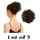 BARSDAR 100% Human Hair Bun Extension - Real Human