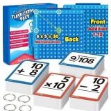 Torlam Math Flash Cards + Math Board, Multiplicati
