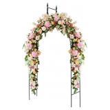 Safstar 8.4 Ft Metal Arch, Outdoor Garden Arch for