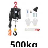 $185 3-in-1 Electric Hoist Winch 1100 lbs 1500W Po