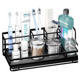 HapiRm Toothbrush Holders for Bathroom - 5 Partiti