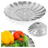 Vegetable Steamer Basket, Premium Stainless Steel