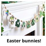 Leinuosen St. Patrick's Day Shamrock Banner Decora