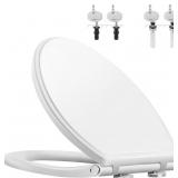 Hibbent Premium Elongated Toilet Seat with Cover(O