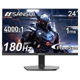 $106 SANSUI 24 Inch Gaming Monitor 180Hz, DP 1.4 &