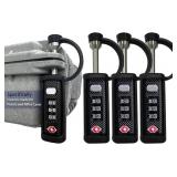 4 Pack TSA Approved Hard Rifle Padlocks for Firear