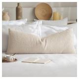 MIULEE Textured Boucle Throw Pillow Cover Beige Ac
