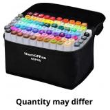 MemOffice Alcohol Markers, 80 Vibrant Colors Dual