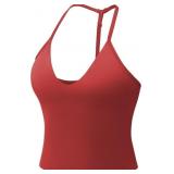 YEOREO Women's Impact Halter Tank Top Strappy Padd