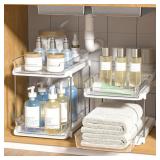 Delamu 2-Tier Multi-Purpose Bathroom Under Sink Or