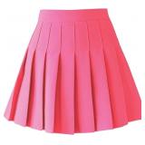 TONCHENGSD Women's High Waist Pleated Mini Skirt S