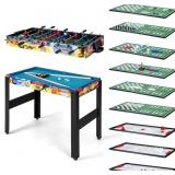 $216 Giantex 12-in-1 Multi Game Table, 48 Inch Com