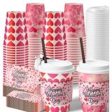 Tanlade 50 Sets Valentine's Day Disposable Coffee