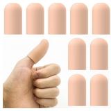 Gel Finger Cots for Thumbs, 10 Pcs Silicone Finger