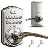 Veise Keypad Door Lock with Handle, Keyless Entry