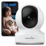 wansview 5MP UHD Pet Camera with Phone app, 5Ghz&2