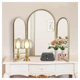 $209 Trifold Vanity Mirrors 3 Way, 30 x 37in Adjus