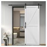 $225 MDF Barn Door Easy Assembly -Solid Slab Cover