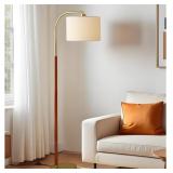 66  Walnut Gold Floor Lamp for Living Room, 1200 L
