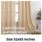 Bgment Wheat Linen Curtains