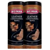 Weiman Leather Wipes - 2 Pack - Clean Condition UV