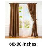 Lazzzy Velvet Curtains 84 Inch Length Gold Brown T