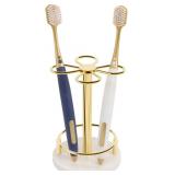 HarJue Toothbrush Holder Stand for Bathroom, Metal